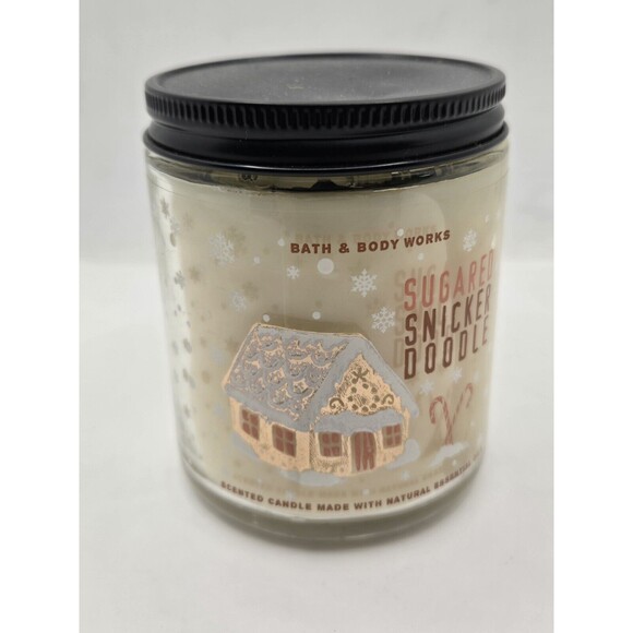 NEW Bath & Body Works Sugared Snickerdoodle 7 oz Single Wick Candle - Picture 4 of 8